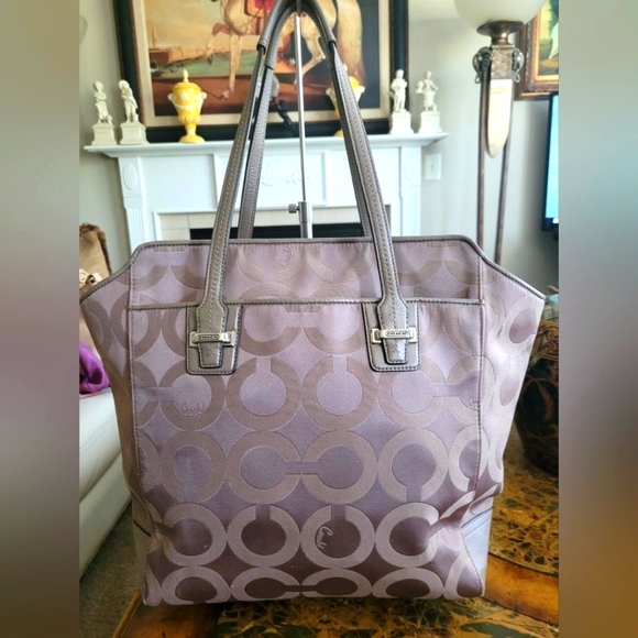 Coach Handbags - Coach taupe large shoulder bag